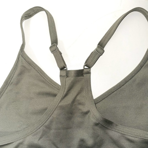 PINK Victoria’s Secret Ultimate Olive Green Mesh Racerback Sports Bra Medium - Picture 5 of 9